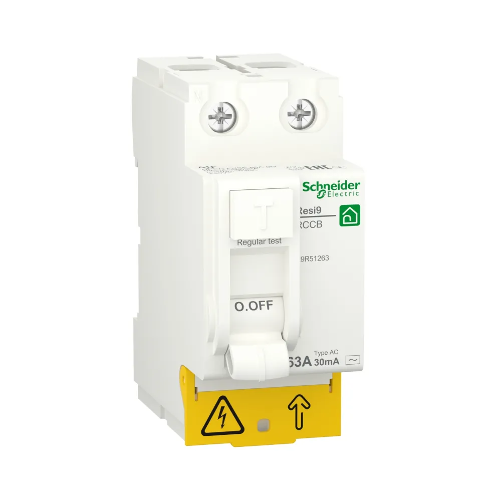 Дифреле (УЗО) Schneider Electric Resi 9 2p 63A АС 30mA R9R51263