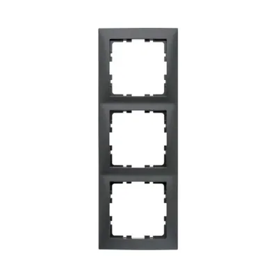 Рамка 3 поста Berker S.1 антрацит 10139949