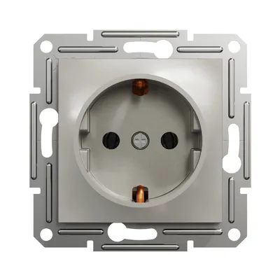 Розетка Schneider Electric Asfora бронза с заземлением внутренняя EPH2900169