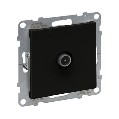 Legrand SUNO Розетка TV зірка, колір Чорний 721464
