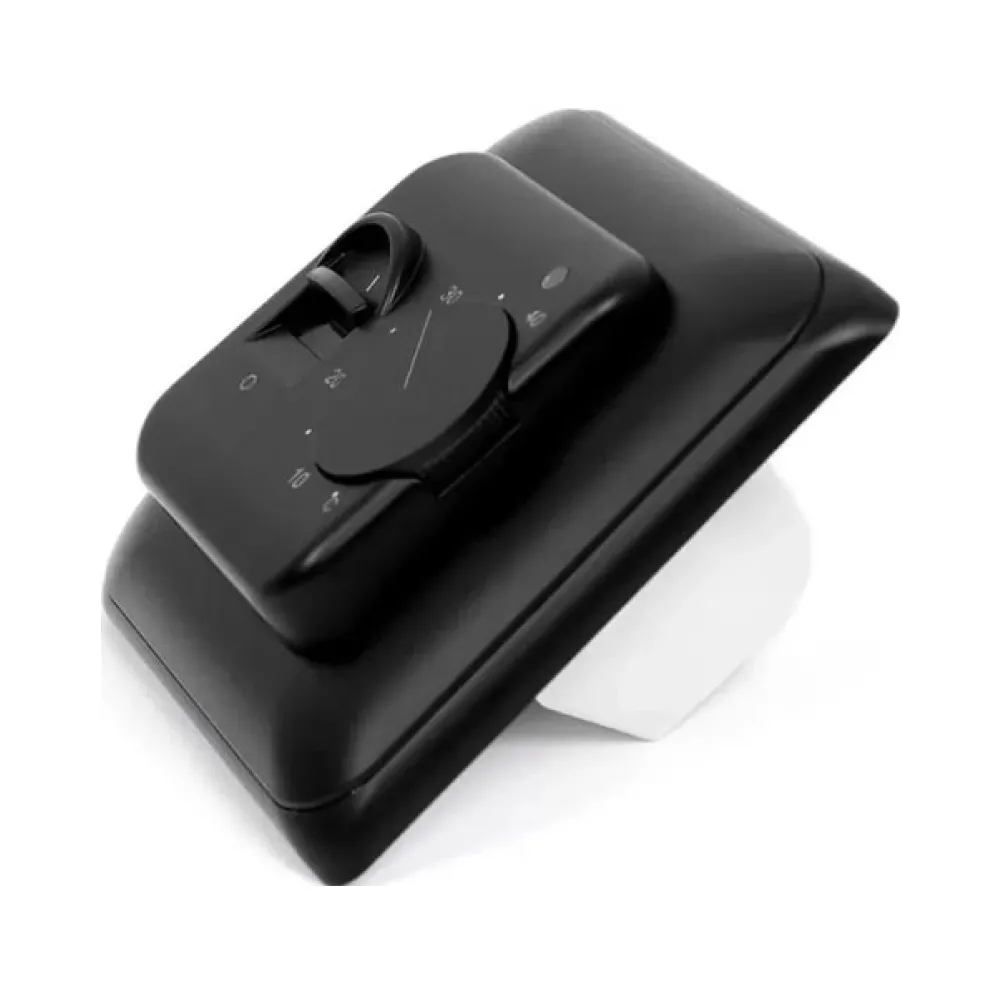  Механічний терморегулятор з датчиком підлоги Ecoterm Mex Black Matte