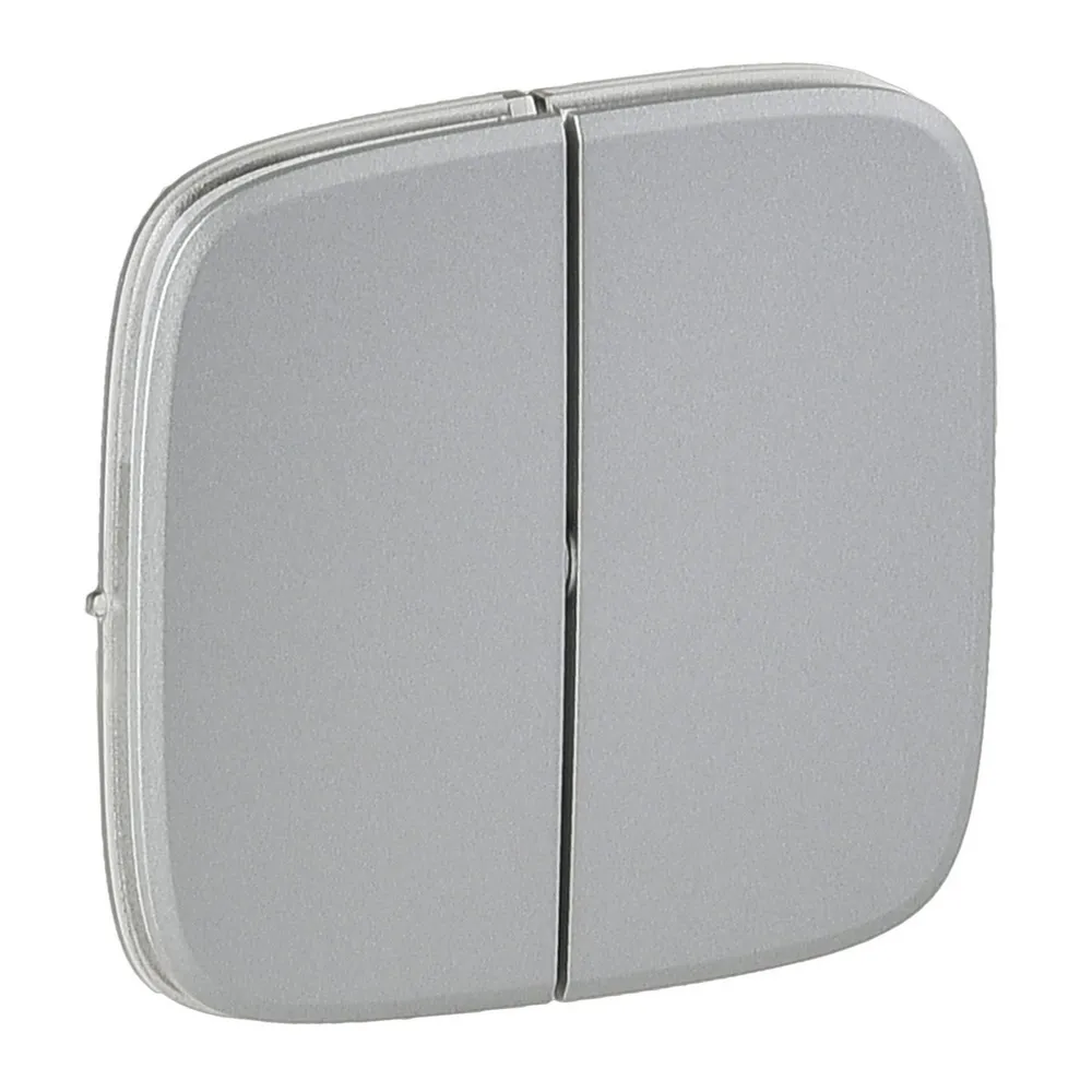 Legrand Valena ALLURE Клавіша вимикача 2-клавішного Алюміній 755027