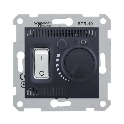 Термостат для теплої підлоги графіт Sedna Schneider Electric SDN6000170