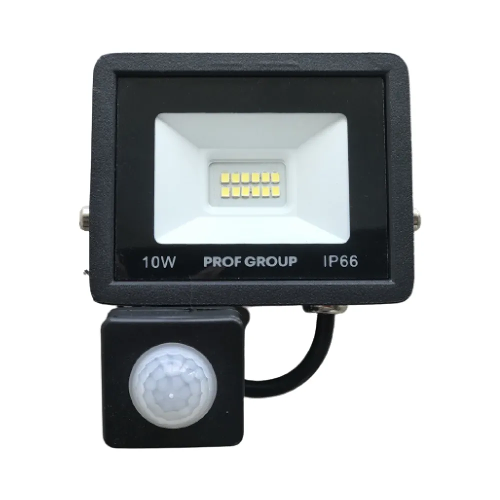 LED прожектор Profgroup з датчиком руху LPD-10W (PG)