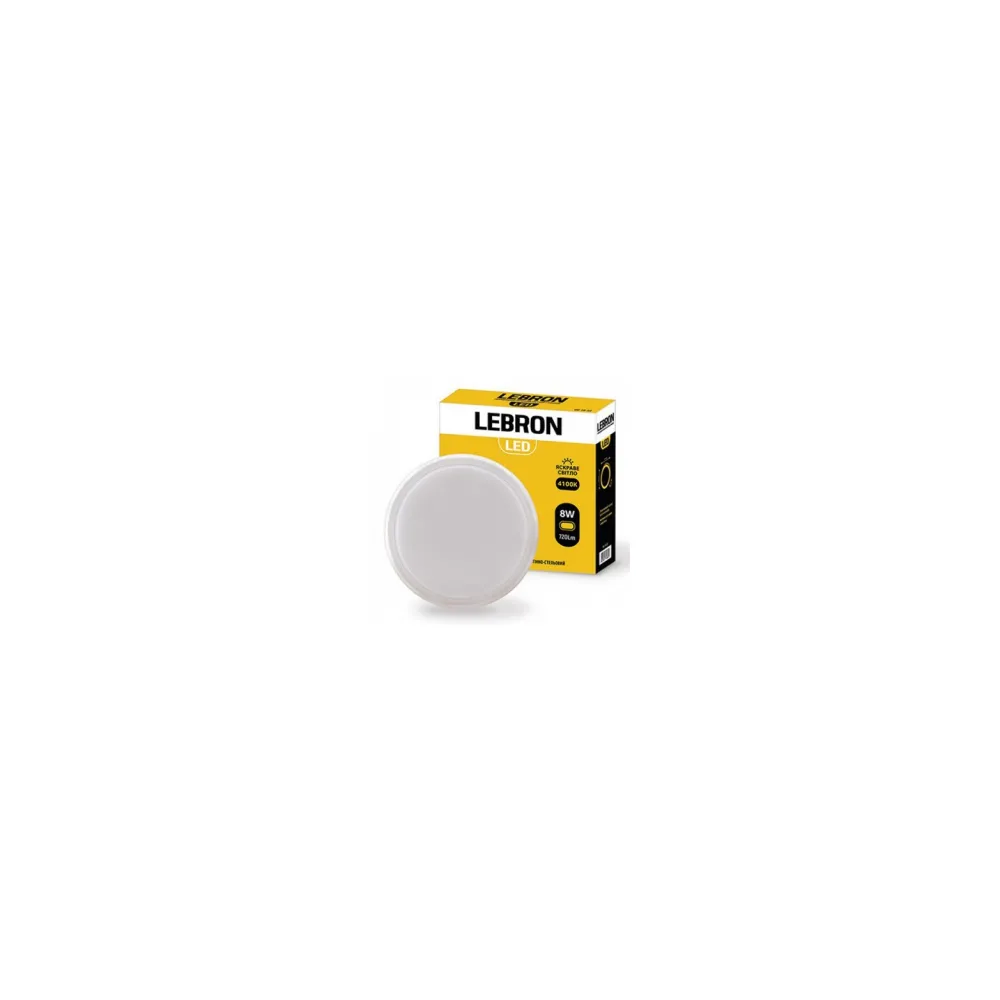 LED світильник круглий L-WLR 8W круглий 4100К 720Lm.IP65 15-35-20 Lebron