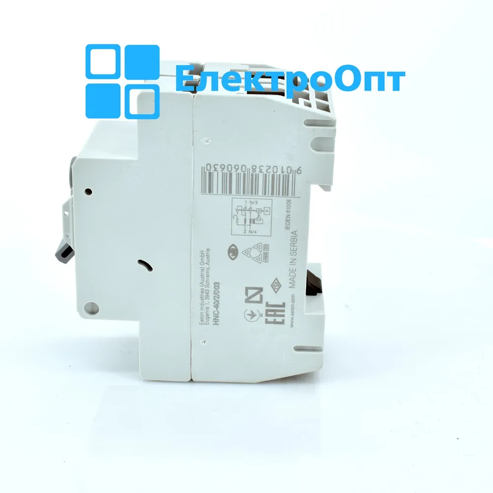 ПЗВ - Пристрій Захисного Відключення EATON AC 2p 30mA тип AC HNC-40/2/003