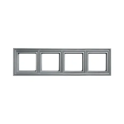 Рамка Jung Eco Profi Deco 4 пости алюміній EPD484AL