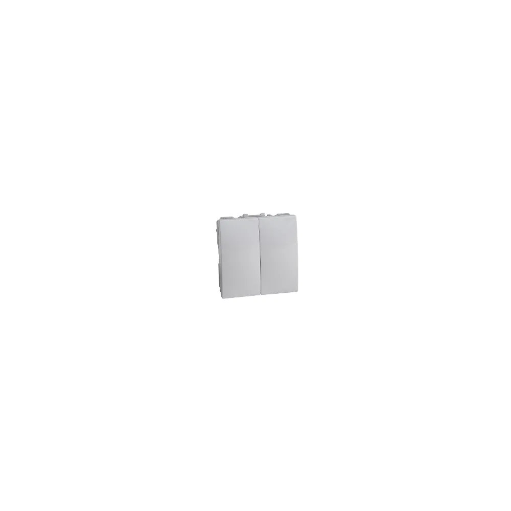 Schneider  UNICA Plus вимикач 2-кл. внутр. 2-мод. (c2) білий MGU3.211.18