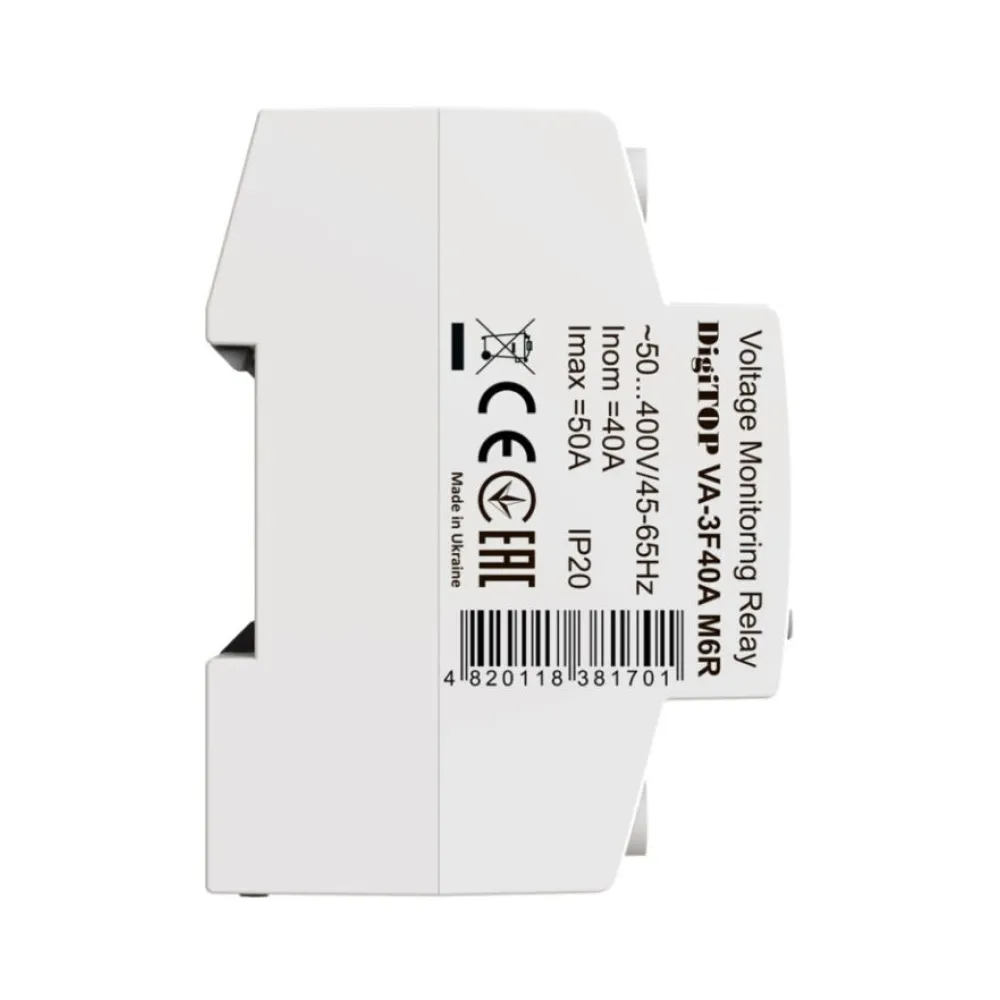 Реле напруги DigiTOP 63А (max 80A) VA-3F63A M6R