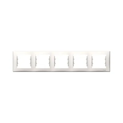 Рамка Schneider Electric Sedna кремова 5-кратна SDN5800923