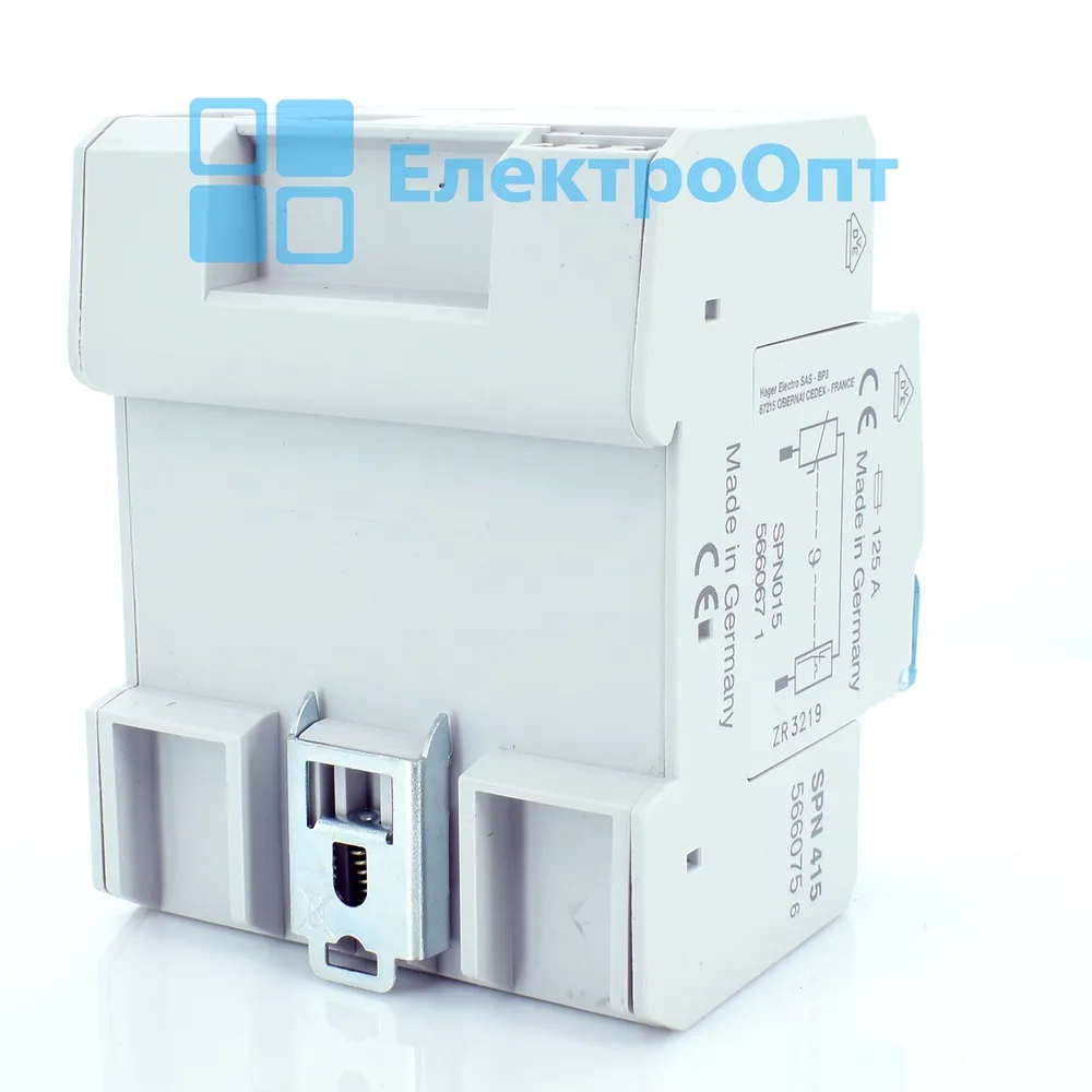 Hager Розрядник класу 2, 4п, 40kA, Up<=1,25kB SPN415