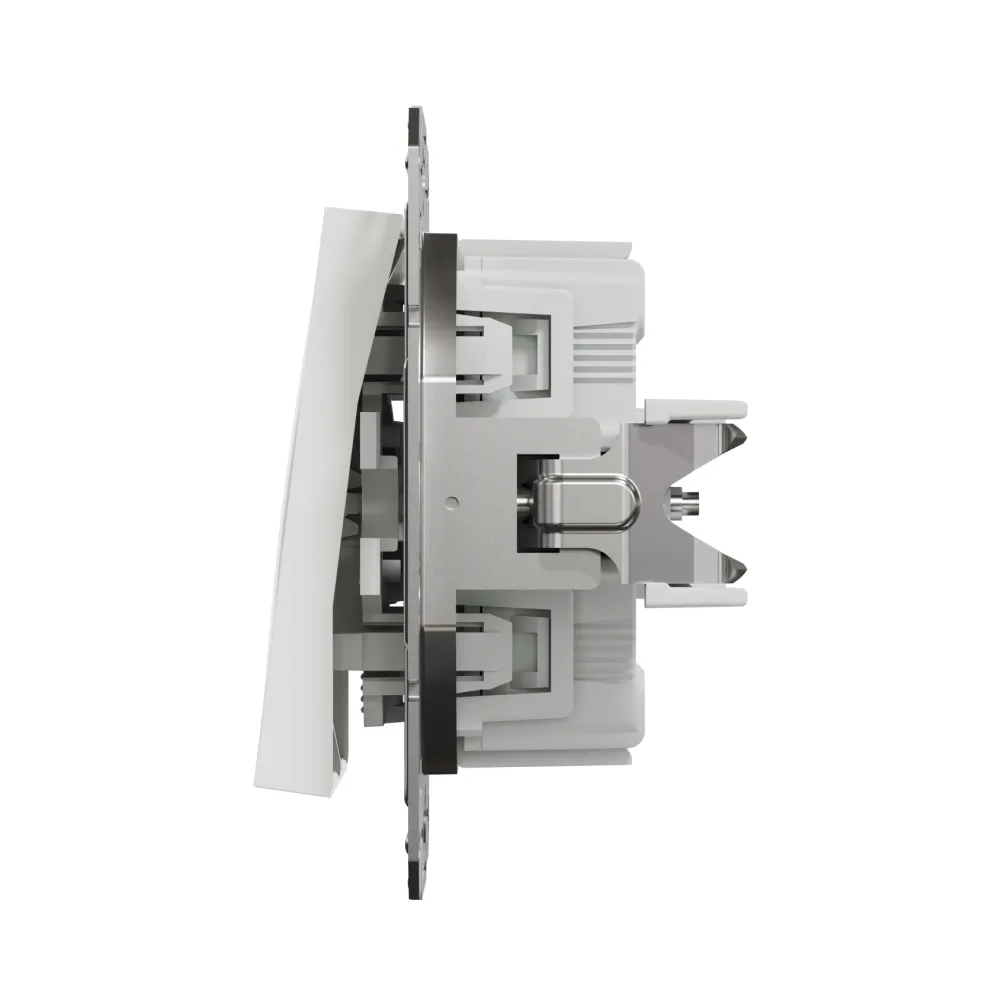 Вимикач Schneider Electric Asfora двоклавішний бiлий без рамки EPH0370121