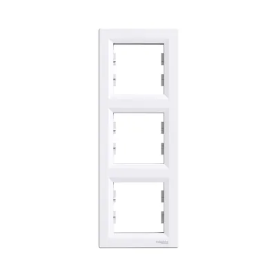 Рамка Schneider Electric Asfora бiла тримісна вертикальна EPH5810321