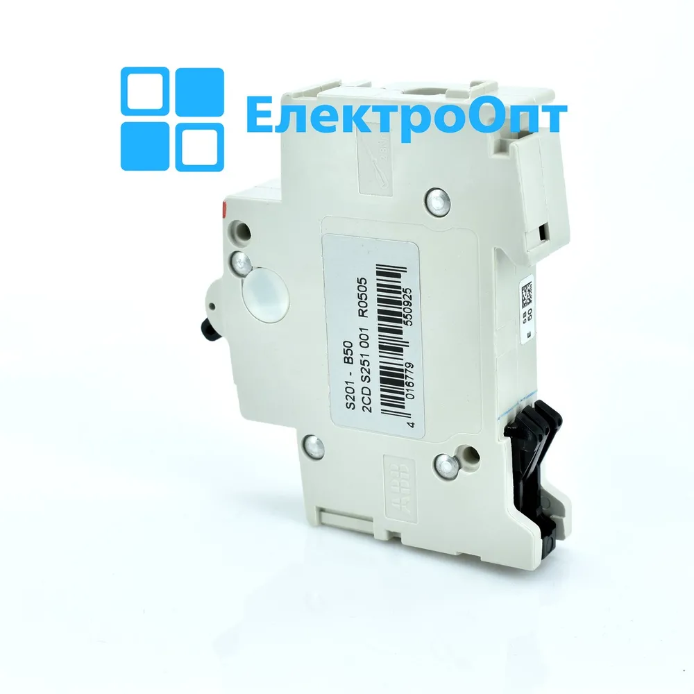 ABB Автоматичний вимикач, 6kA, 1p, 50A S201-B50