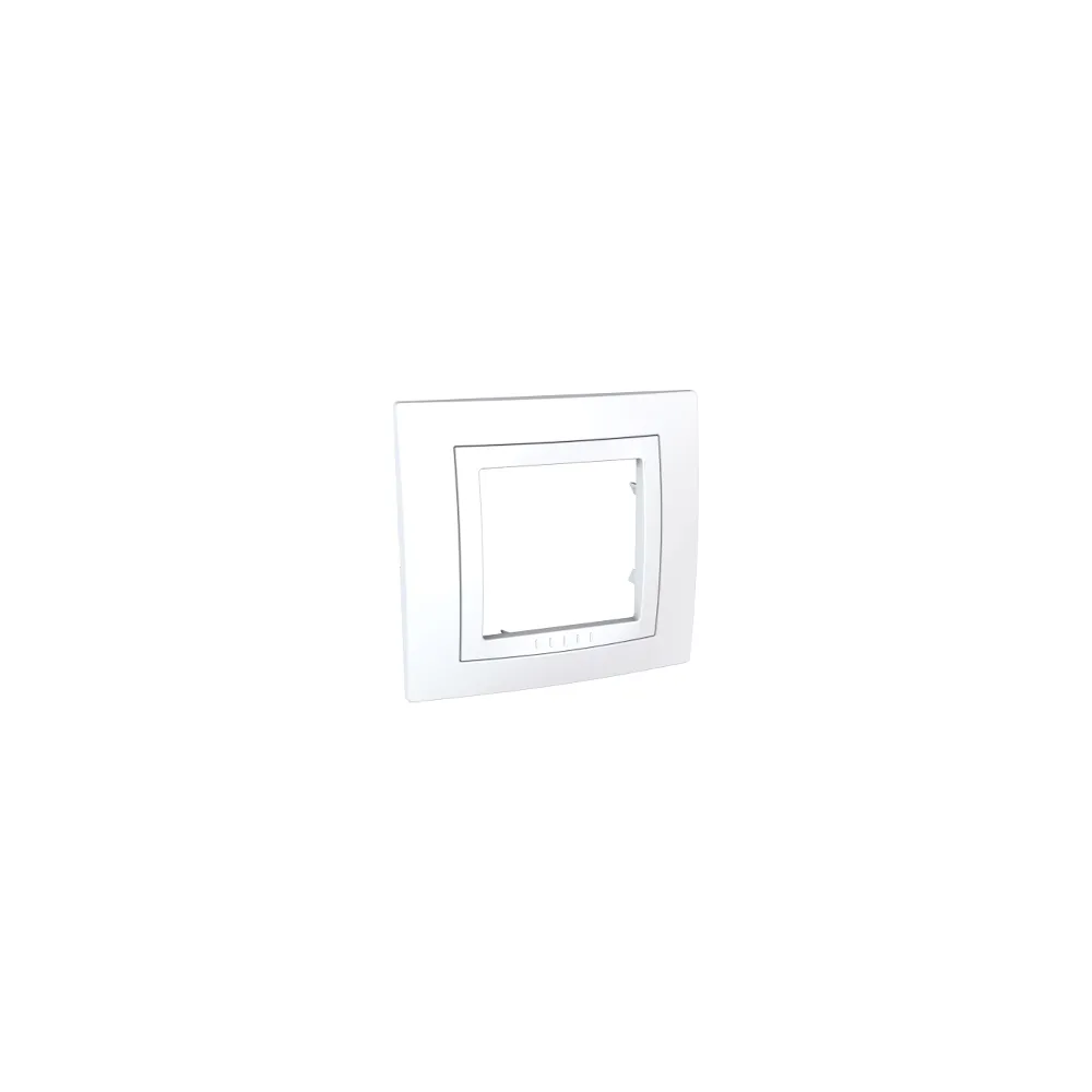 Schneider  UNICA Basic рамка 1-а кратна basic (c2) білий/білий MGU2.002.18