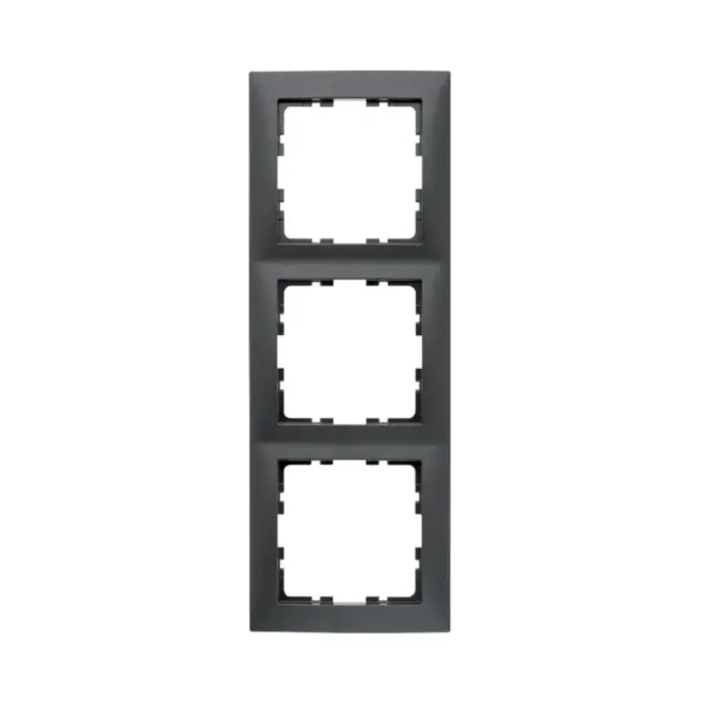 Рамка 3 поста Berker S.1 антрацит 10139949