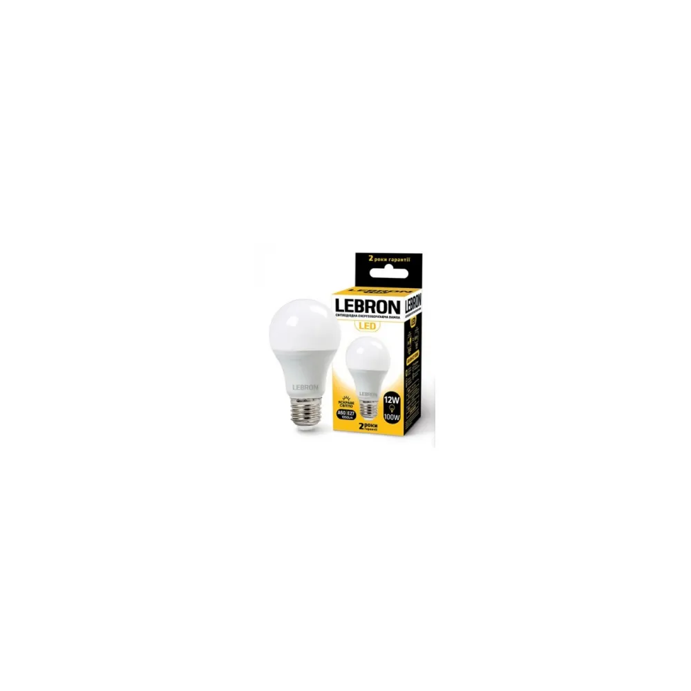 Лампочка LED LEBRON L-A60 12W E27 4100K 11-11-46