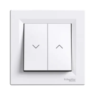 Вимикач для жалюзі Schneider Electric Asfora білий внутрішній EPH1300121