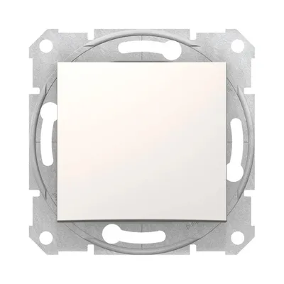 Вимикач кнопковий крем Sedna Schneider Electric SDN0700123
