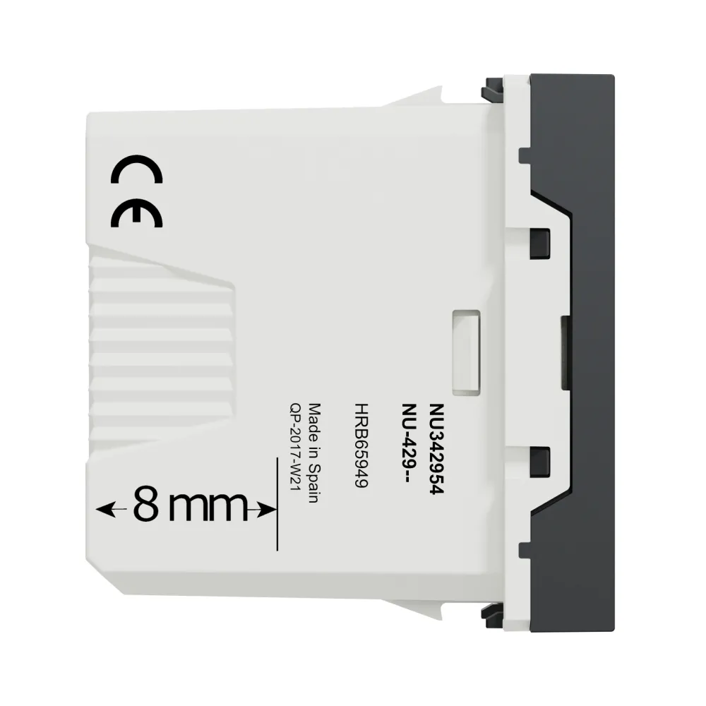 Розетка USB Schneider Electric Unica New 1 модуль антрацит NU342954