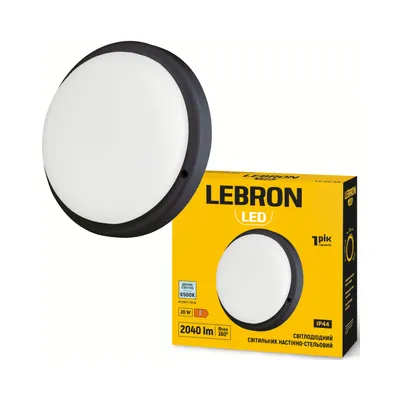 LED светильник LEBRON L-WLR-2465 20W 6500K IP44 круглый 230V 15-32-68