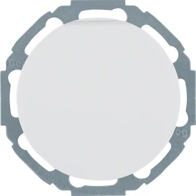 Розетка Berker R.x з з/к з шторками та кришкою полярна білизна 47442089