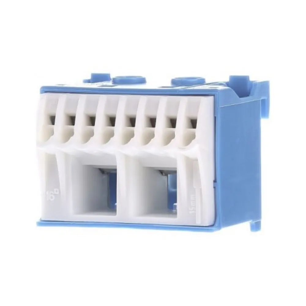 Блок N-клемм Hager QiuckConnect 2x16мм2+8x4мм2 KN10N