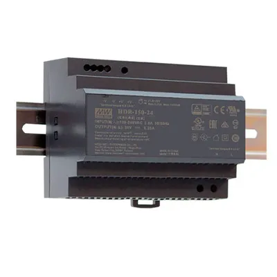 Блок живлення MEAN WELL DIN-рейку 24В 150 Вт IP20 HDR-150-24