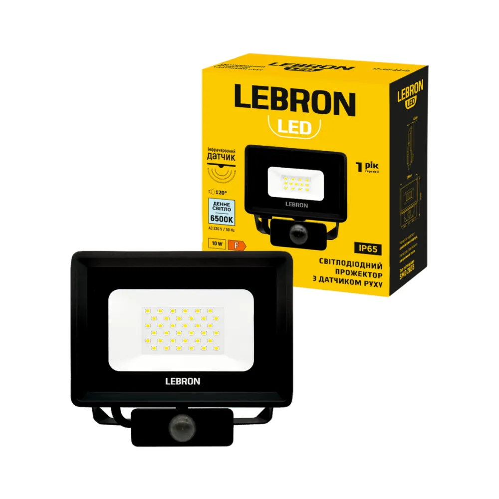 LED світильник прожектор LF-10S 10W 6500K 800Lm 17-12-10 Lebron