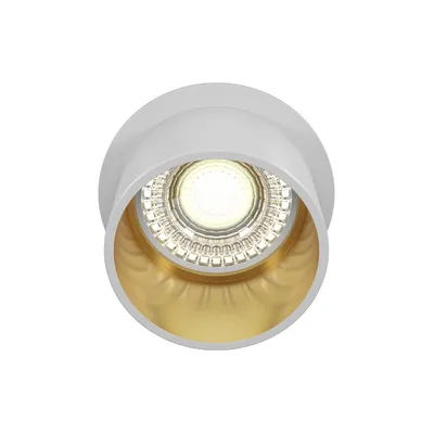 Світильник внутрішнього монтажу Downlight Reif GU10 50 Вт Білий з золотим DL050-01WG MAYTONI