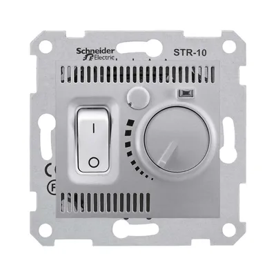 Термостат для теплої підлоги алюміній Sedna Schneider Electric SDN6000360