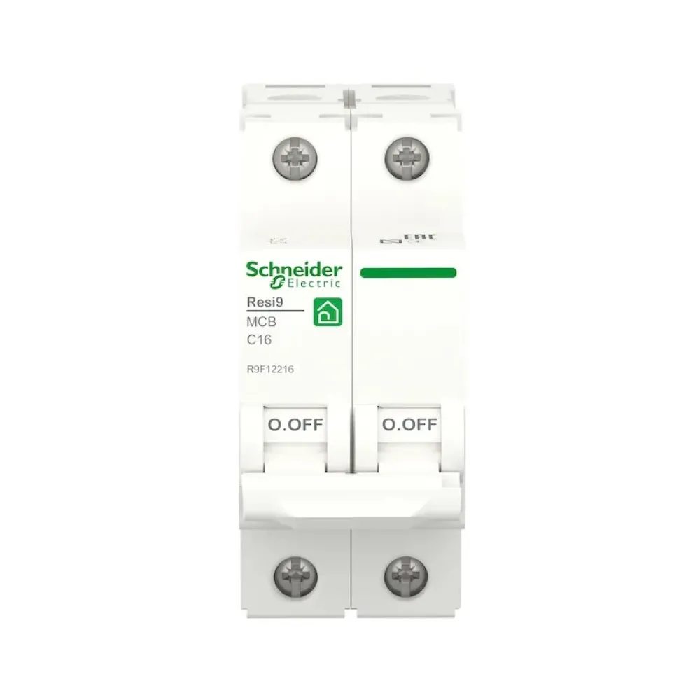 Автоматический выключатель Schneider Electric Resi 9 С 2p 16A R9F12216
