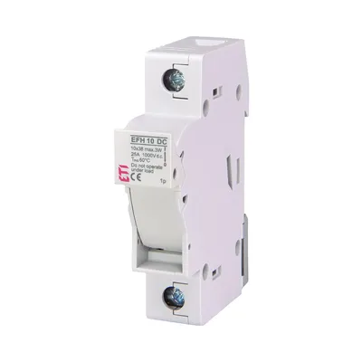 Тримач циліндричних запобіжників ЕТІ EFH 10 1P 25A 1000V DC 2540201
