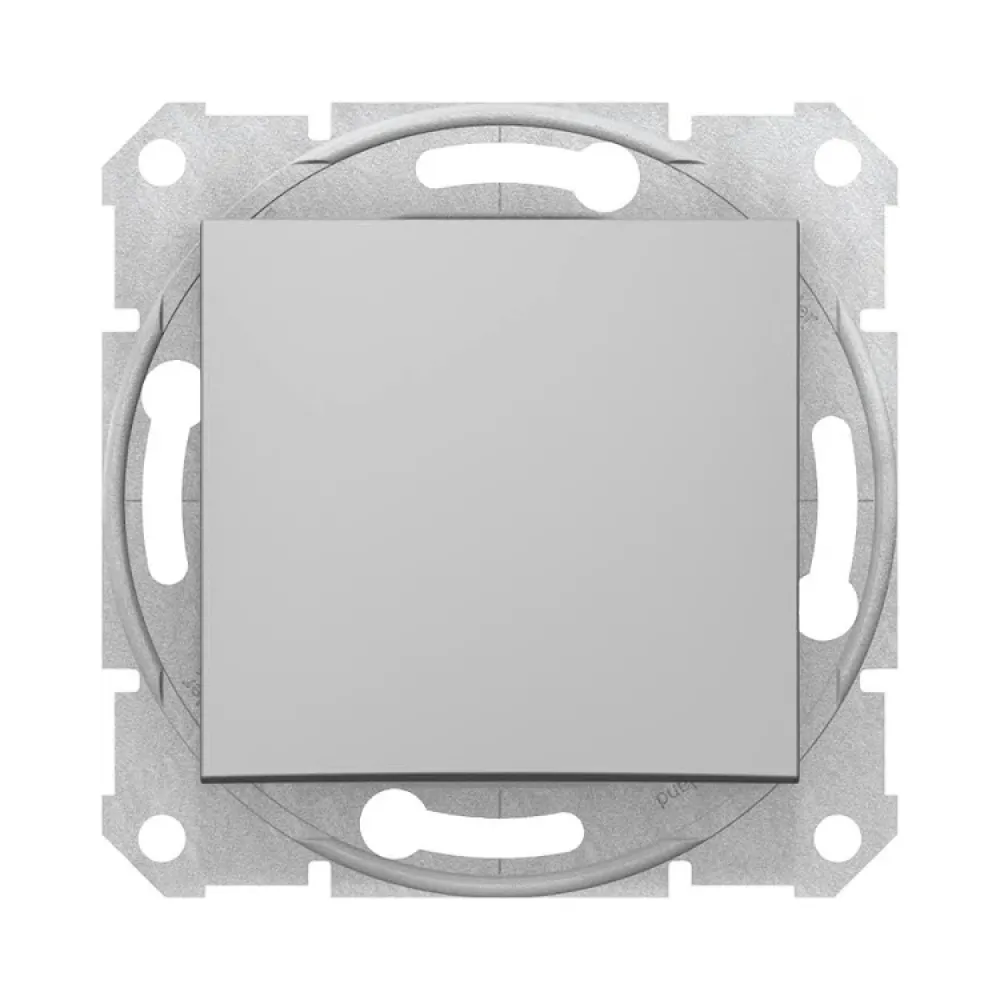 Выключатель Schneider Electric Sedna алюминий одноклавишный внутренний SDN0100160