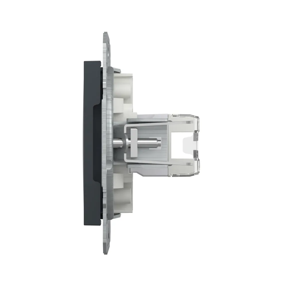 Розетка комп'ютерна Schneider Electric Asfora антрацит RJ-45 UTP 5E внутрішня EPH4300171