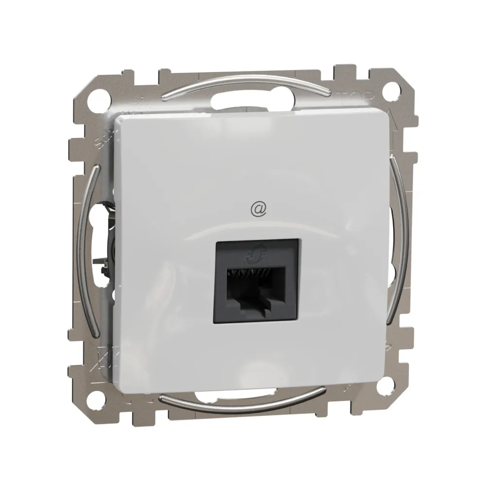 Schneider Sedna Design Розетка 1-а комп. внутр. RJ45 кат. 5е UTP Sedna Design Алюміній SDD113451