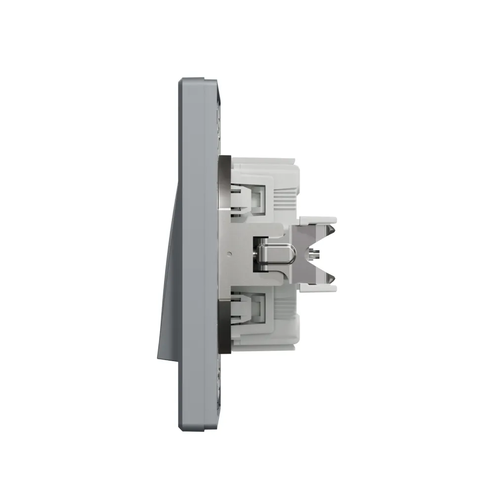 Выключатель Schneider Electric Asfora сталь одноклавишный внутренний EPH0100162