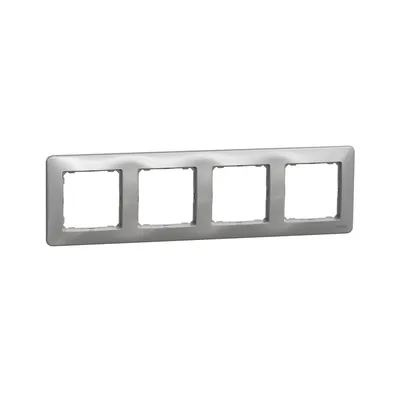 Schneider Sedna Design Рамка 4-х кратна Sedna Design Алюміній SDD313804