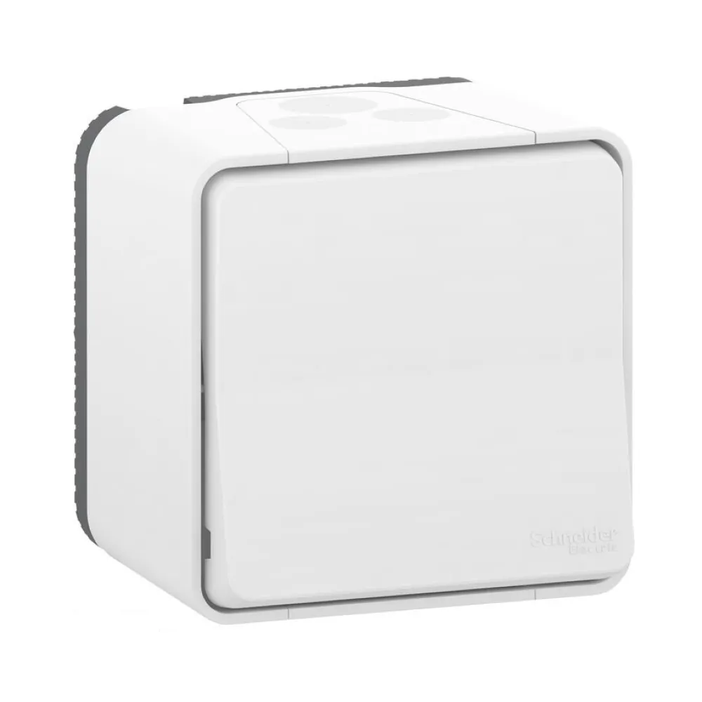 Переключатель одноклавишный Schneider Electric Mureva Style белый IP55 MUR39021