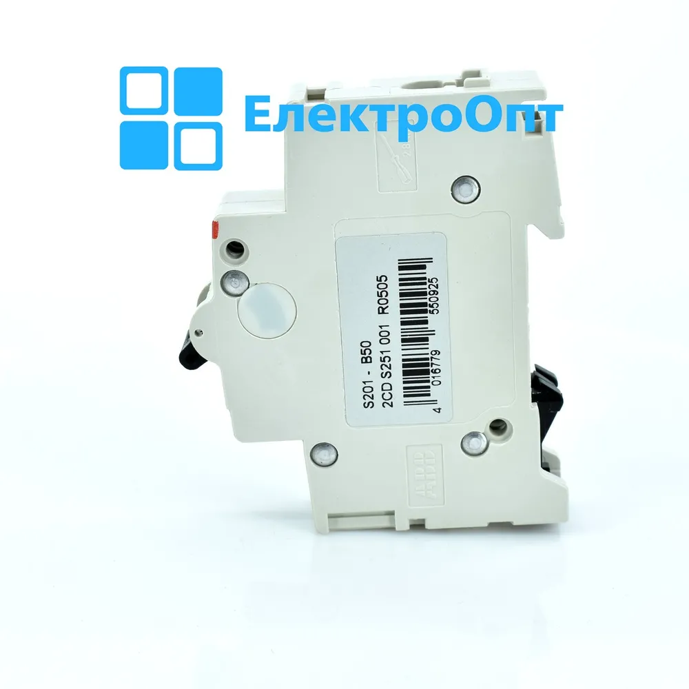 ABB Автоматичний вимикач, 6kA, 1p, 50A S201-B50