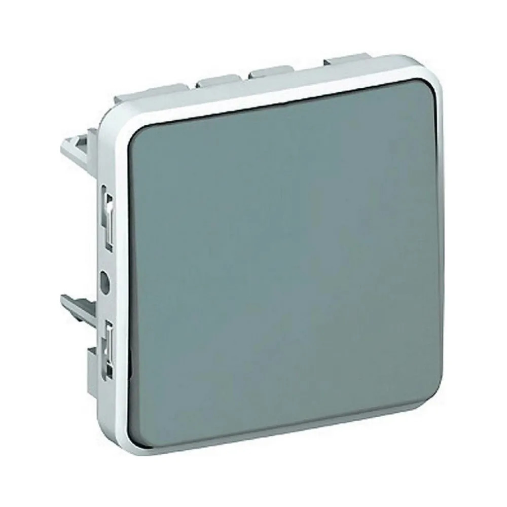 Legrand Plexo перемикач проміжний 1-кл сірий IP55 69521