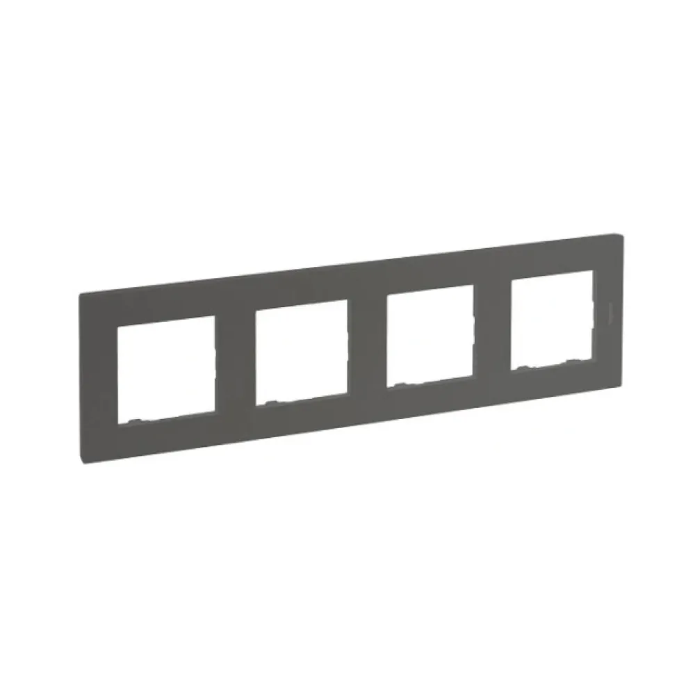 Рамка Legrand NILOE STEP 4 поста Сталь 863494