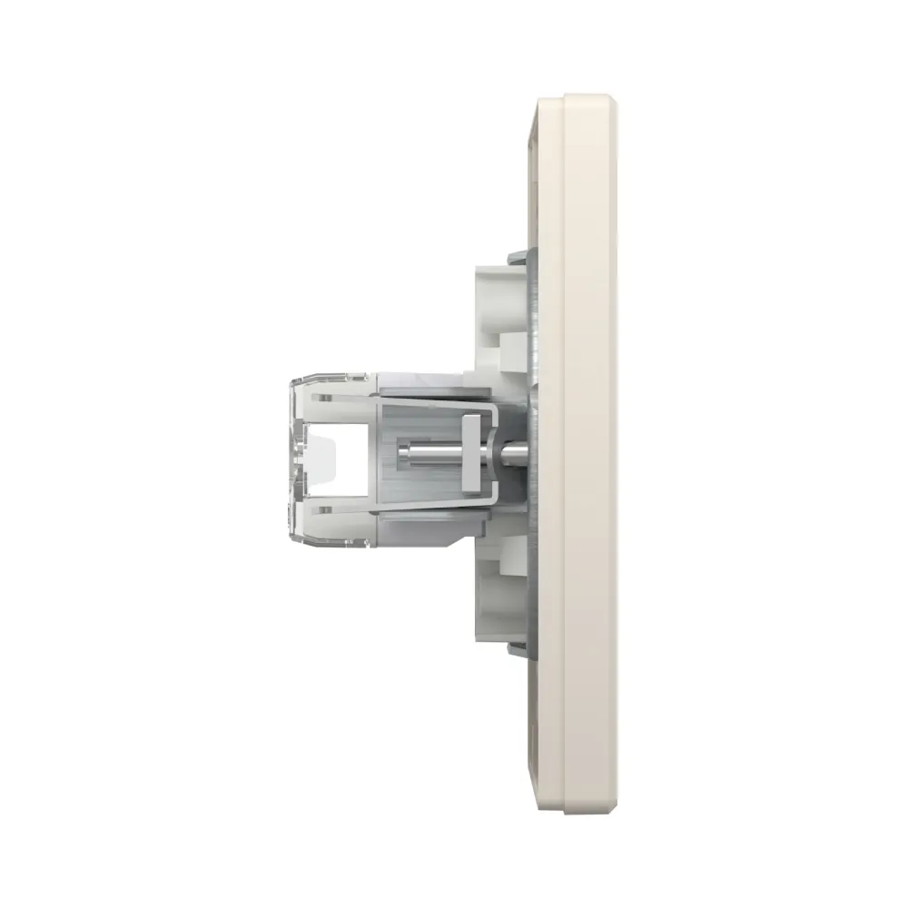 Розетка комп'ютерна Schneider Electric Asfora кремова подвійна RJ45 UTP 5E внутрішня EPH4400123