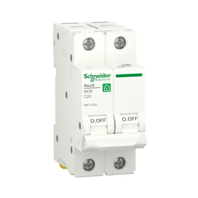 Автоматичний вимикач Schneider Electric Resi 9 2p 20A C R9F12220