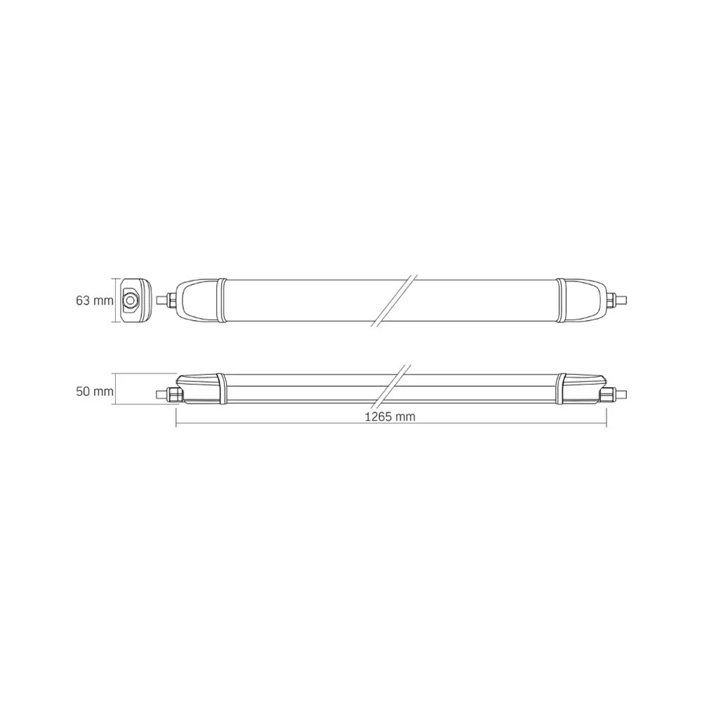 LED светильник VIDEX линейный магистральный 40W 1.2М 5000K IP65 220V BNWL04