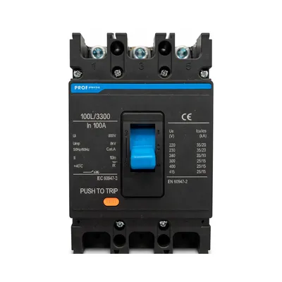 Силовий автоматичний вимикач Profelectro MCCB FHPM1-100L/3 100A