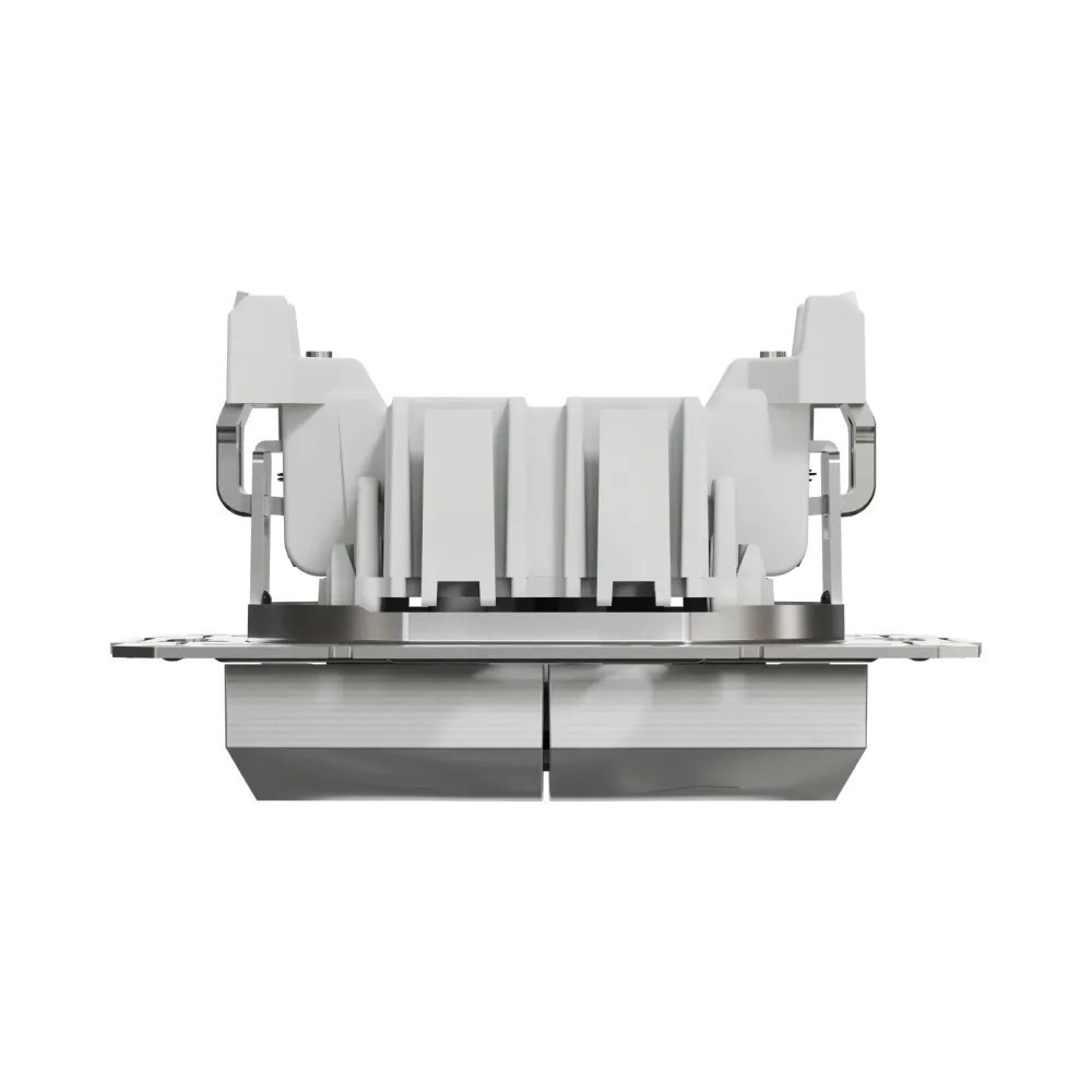 Вимикач для жалюзі Schneider Electric Asfora алюміній двоклавішний самозажимний EPH1300161
