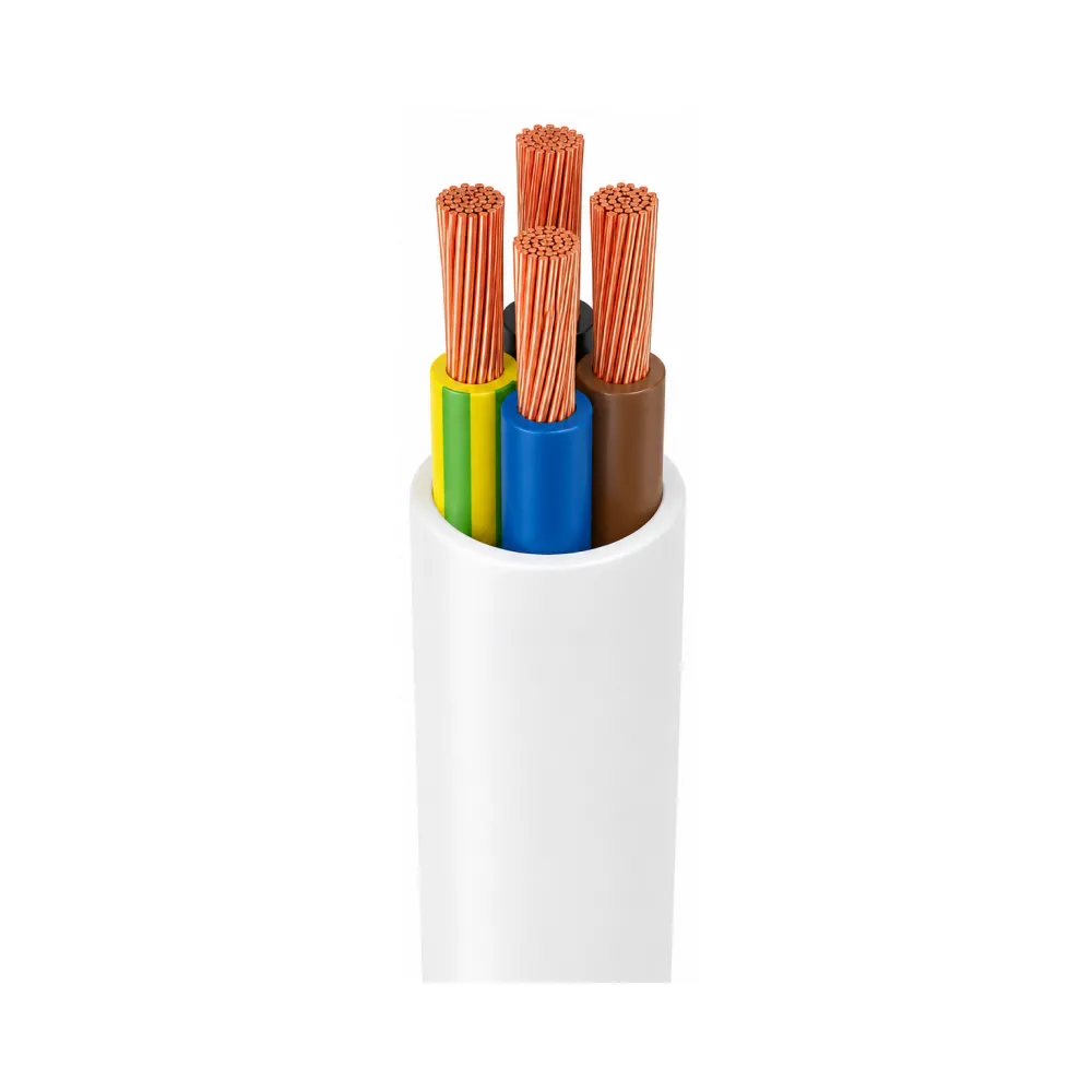 Провід ЗЗКМ білий ПВС 4х0,75(з)