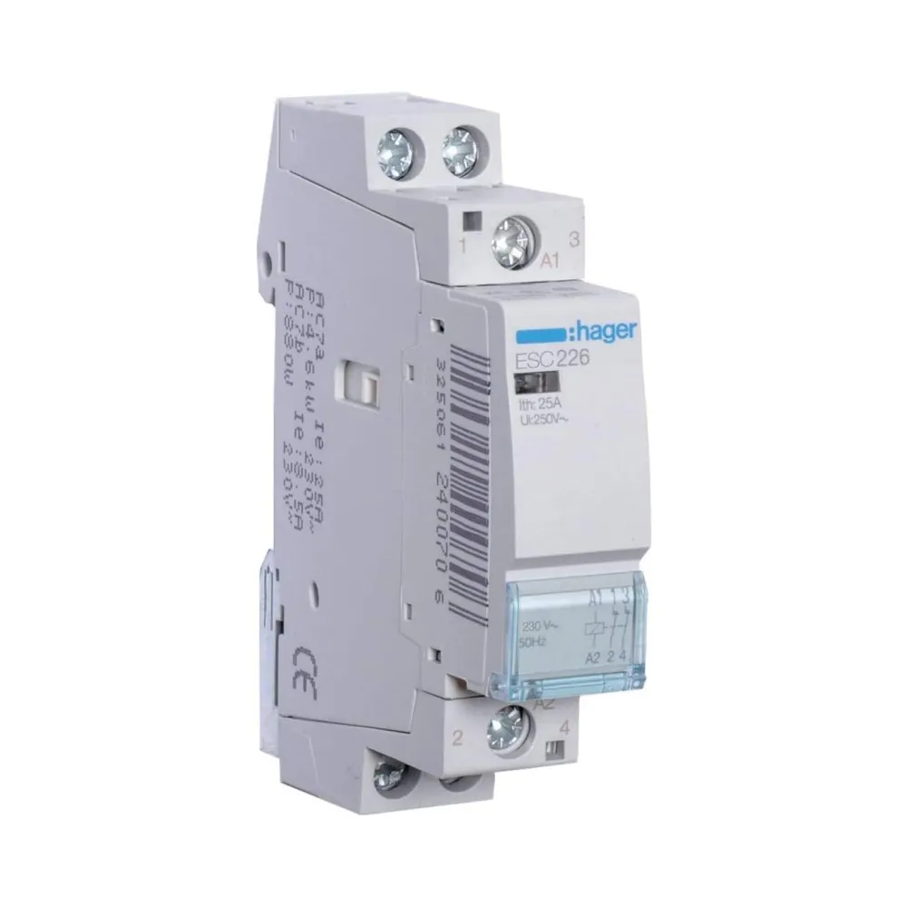 Контактор Hager 25A 2НЗ 230В ESC226