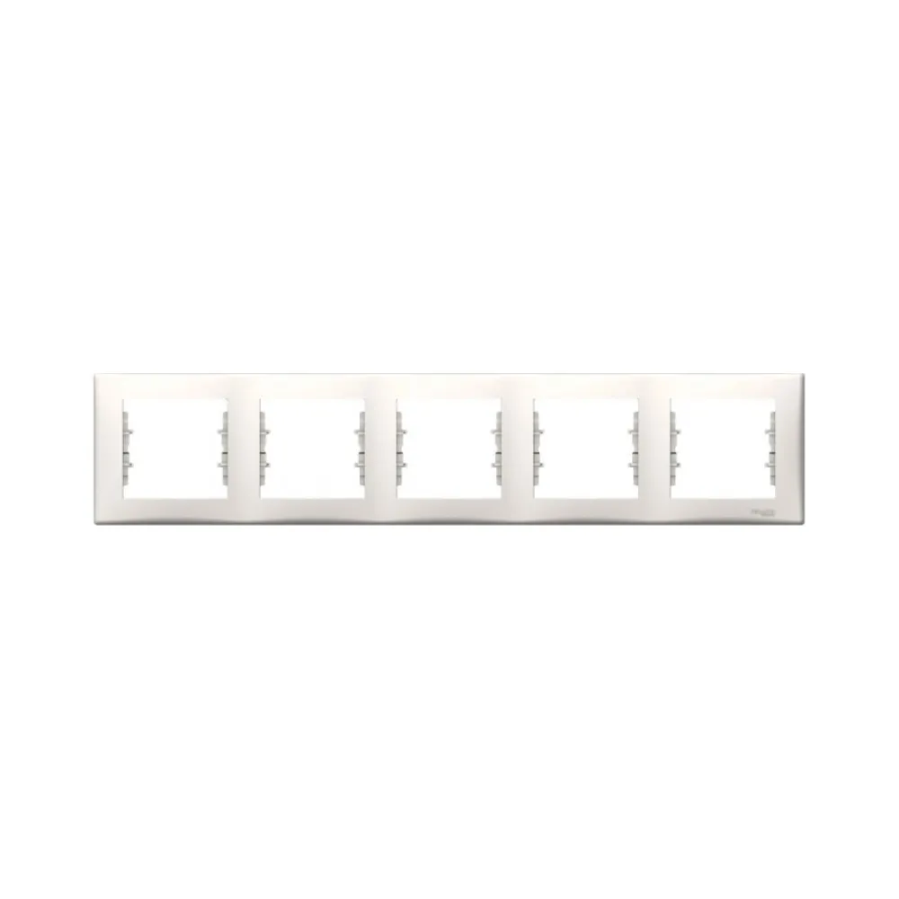Рамка Schneider Electric Sedna кремова 5-кратна SDN5800923